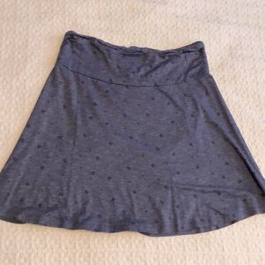 Toad and Co. casual blue knit skirt size M.